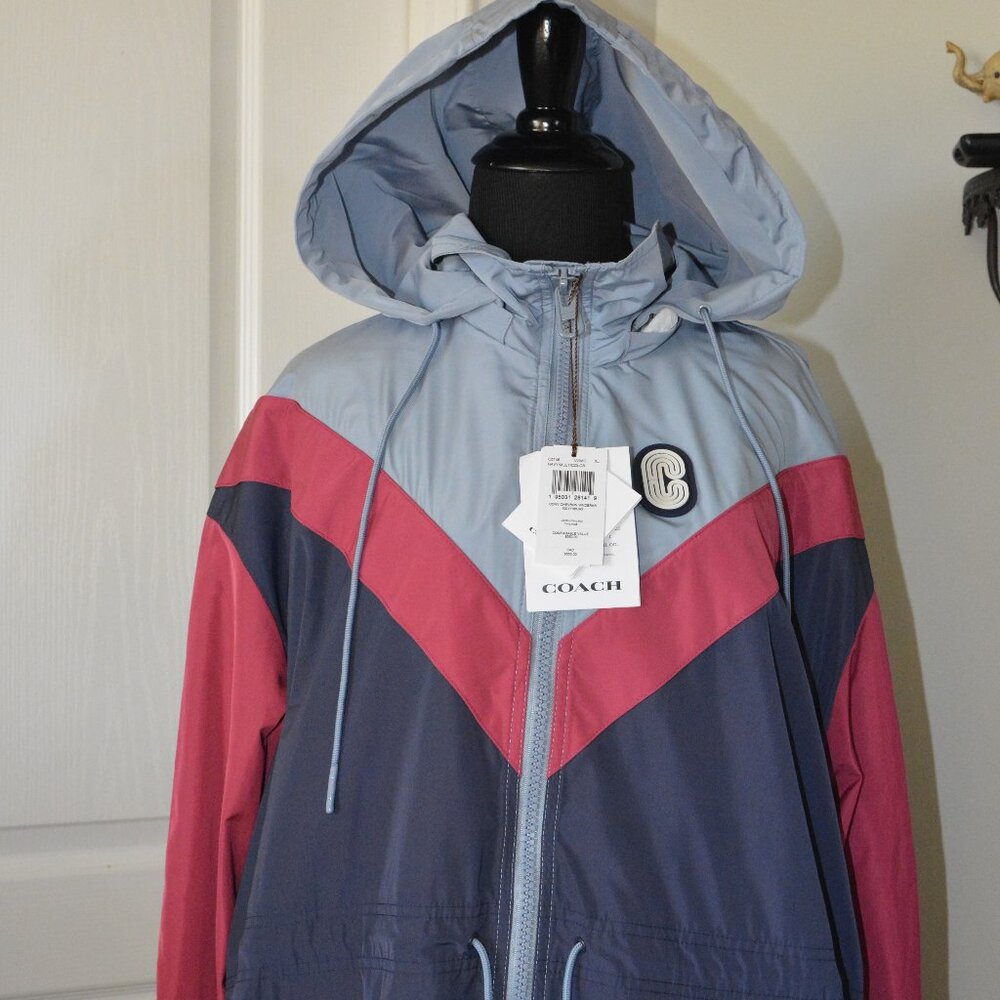 Coach Chevron Windbreaker Jacket - XL